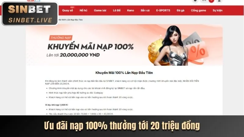 Thưởng chào mừng 58 win
